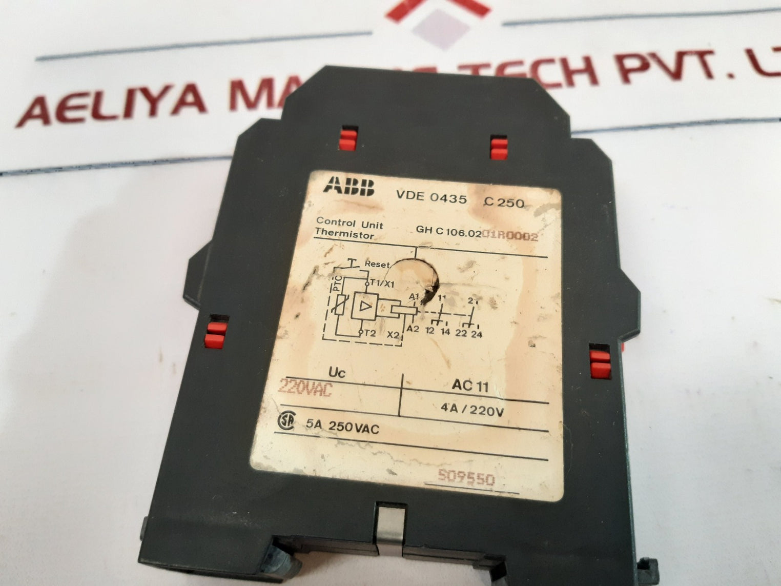 Abb c106.02 thermistor control unit gh c106.0201r0002