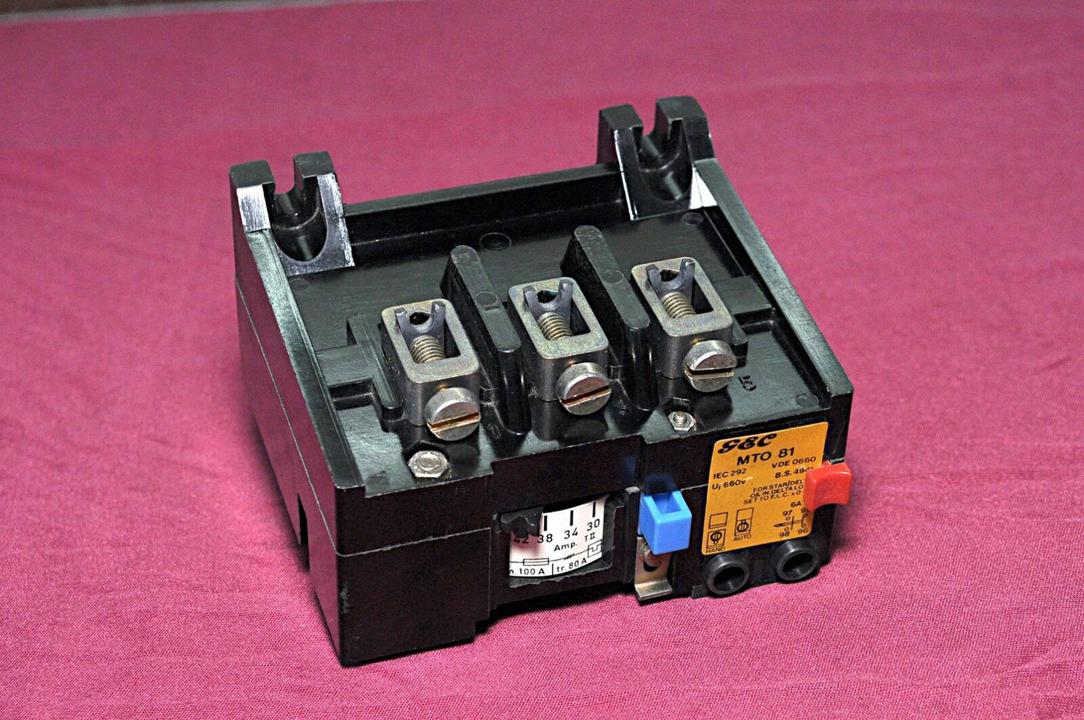 Gec mto 81 overload relay 100a