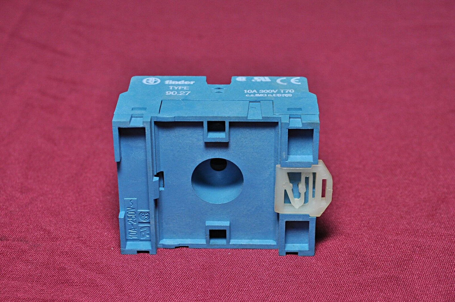 lot of 7x Finder 90.27 9027 relay socket 300v 10a 