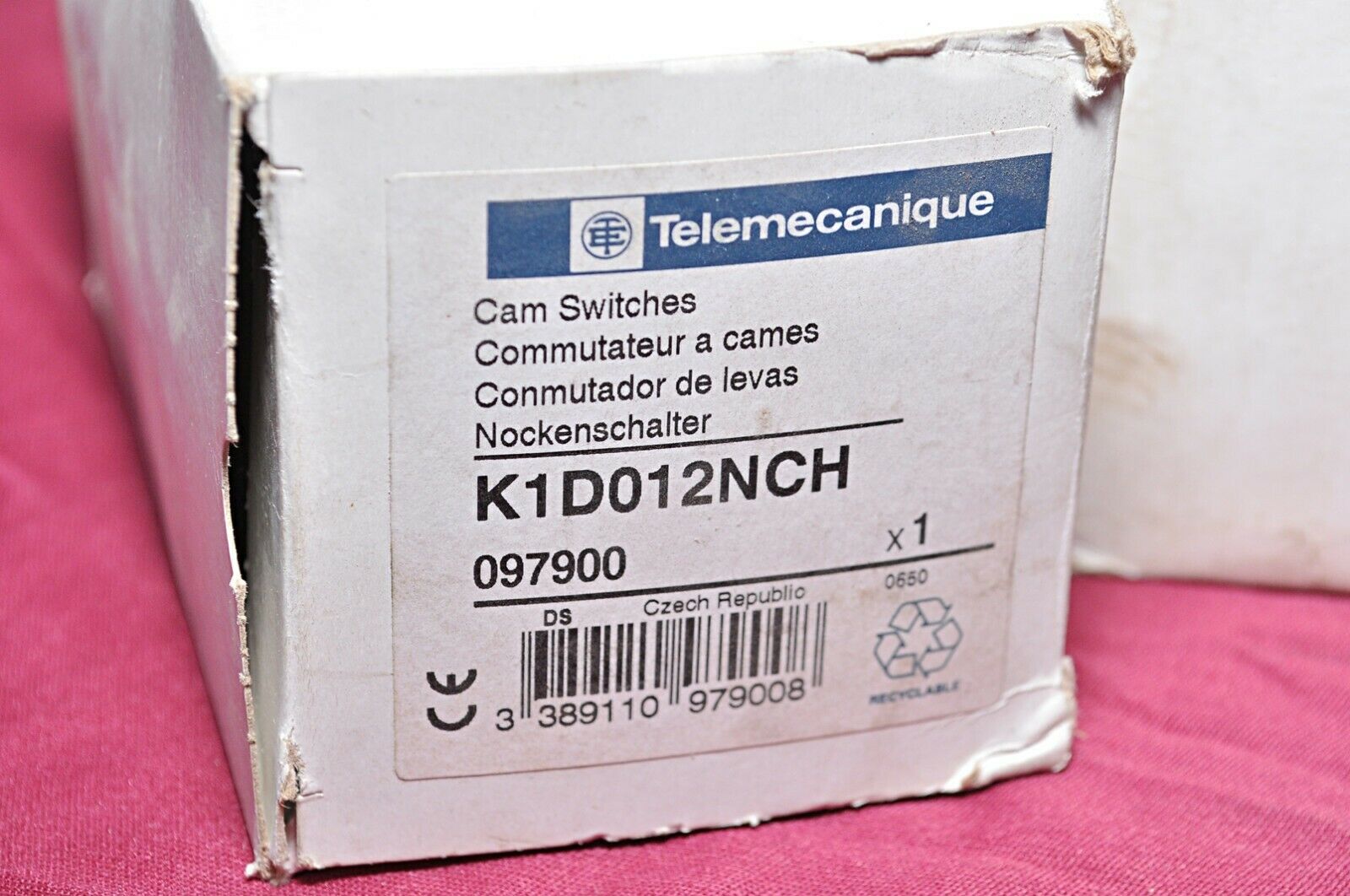 Telemecanique k1d012nch cam switch max 300v 10a ac