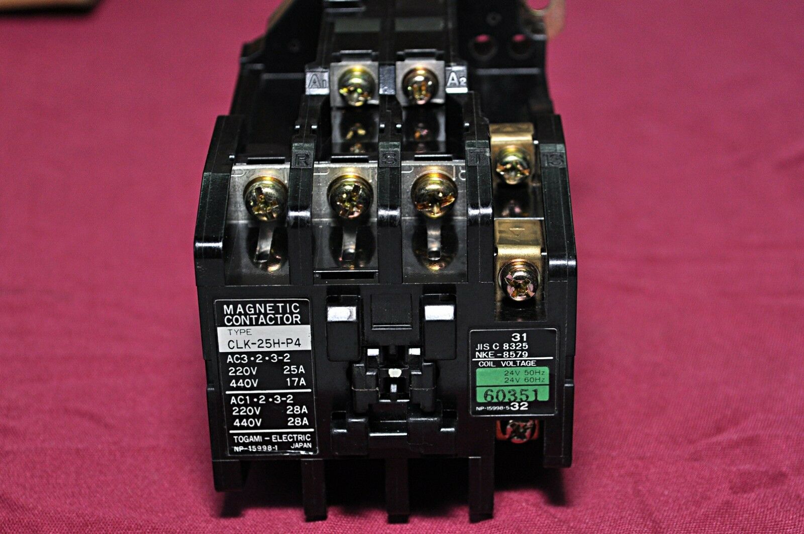 Togami electric clk 25h p4 magnetic contactor