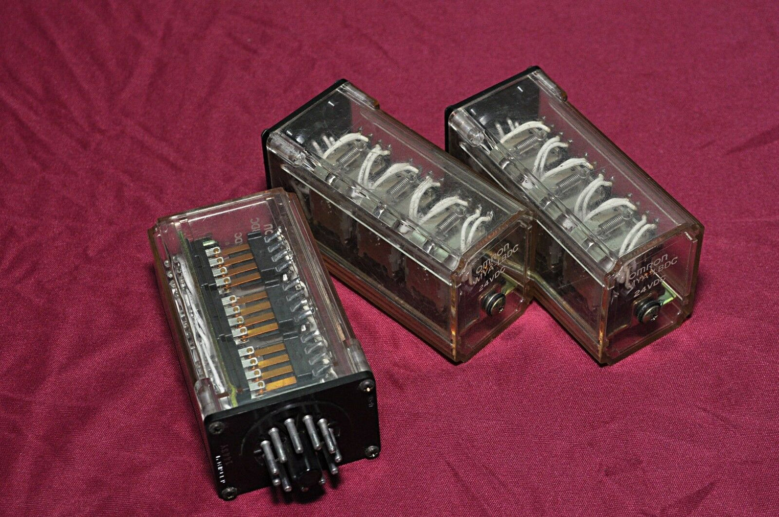 Set of 3x Omron mya-lbdc 24vdc relay