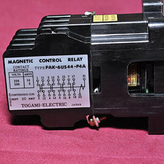 Togami pak-6us44-p4a magnetic control relay 5-10amp