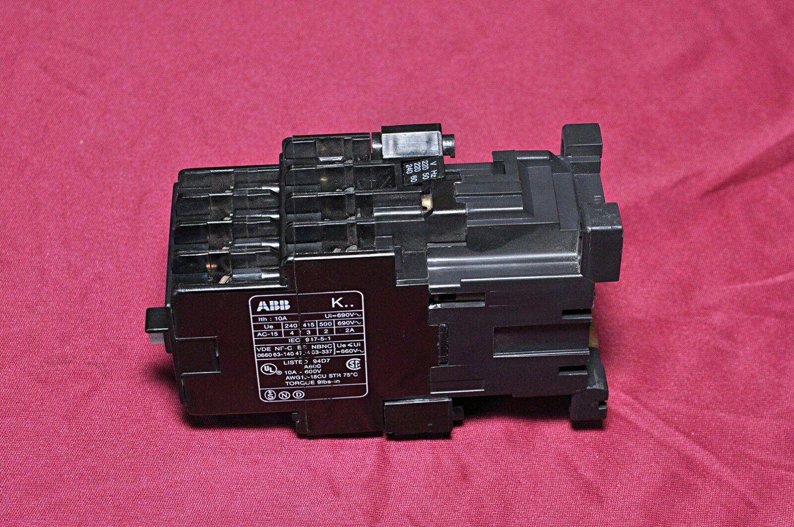 Abb k44e contactor relay