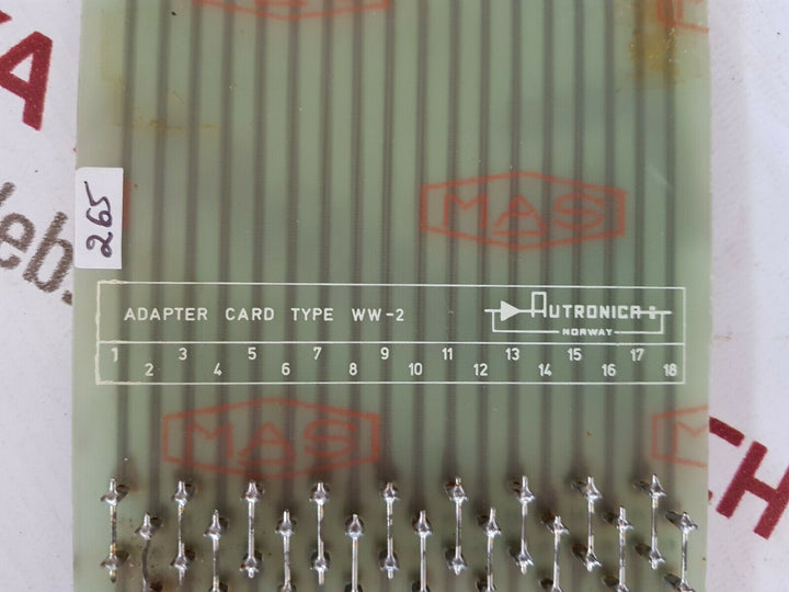 Autronica ww-2 adapter card 7211.188.0002