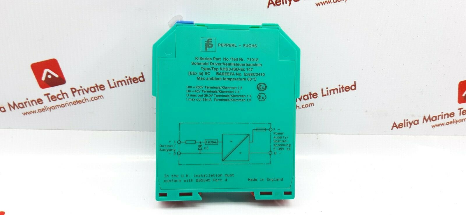 Pepperl+fuchs khd3-isd/ex 147 solenoid driver