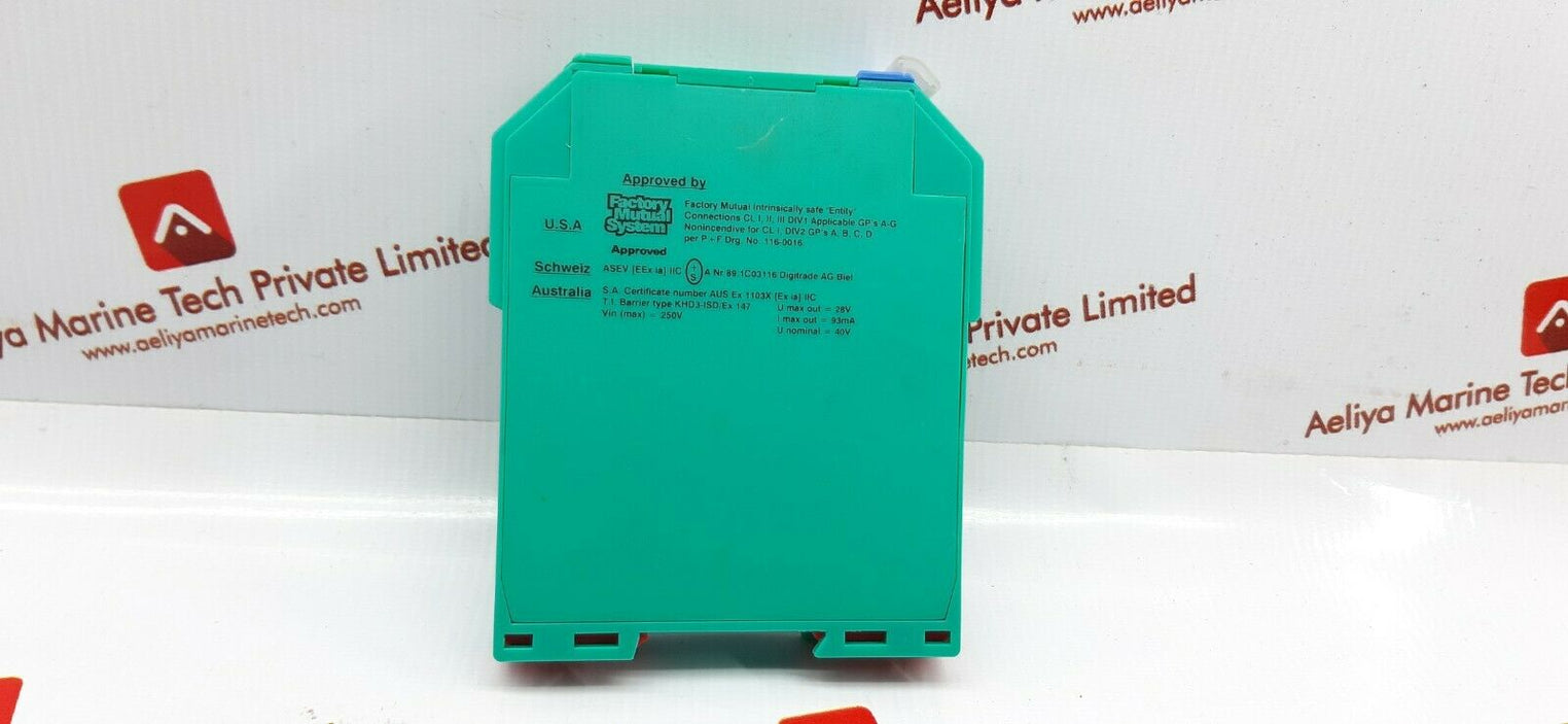 Pepperl+fuchs khd3-isd/ex 147 solenoid driver
