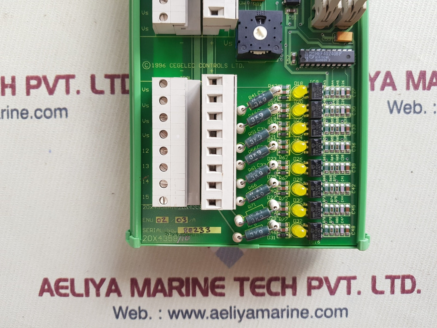 cegelec m73-60001 16 way digital input panel