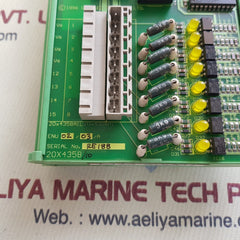 Cegelec m73-60001 16 way digital input panel 20×4358/10