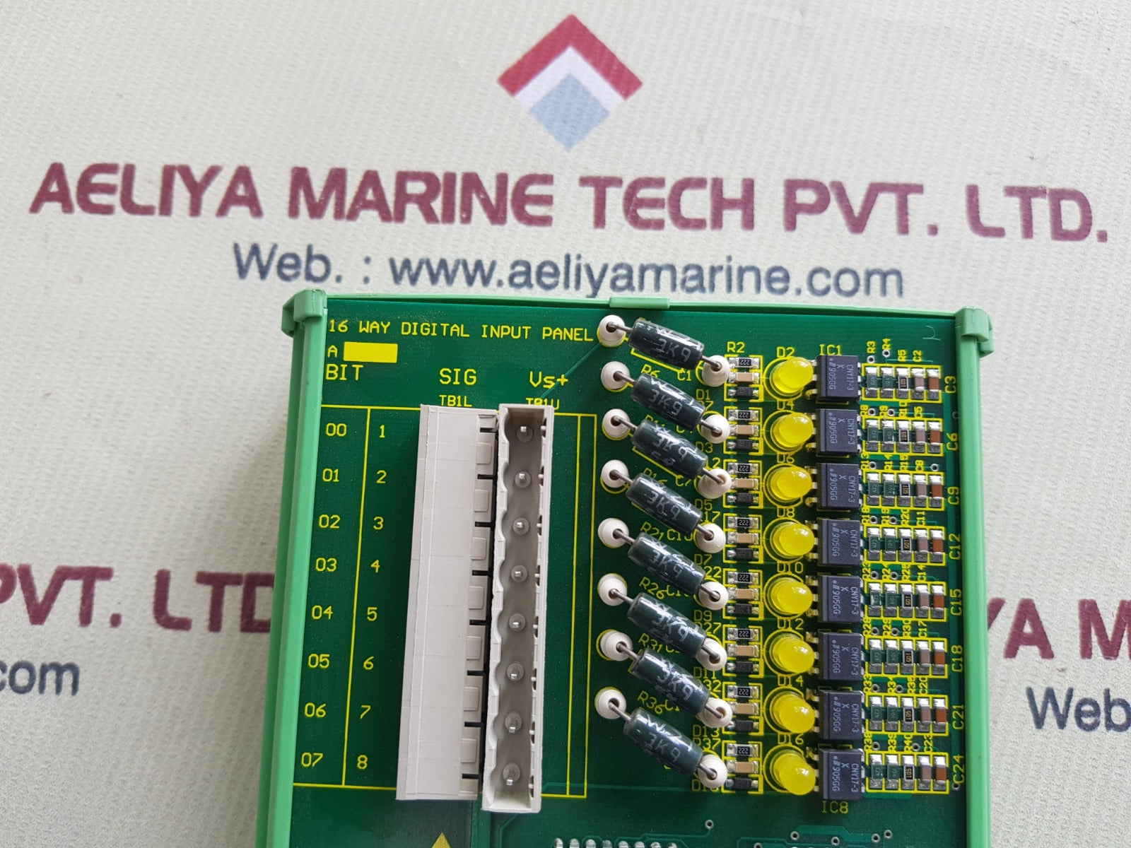 Cegelec controls 20×4358a1sr 16 way digital input panel