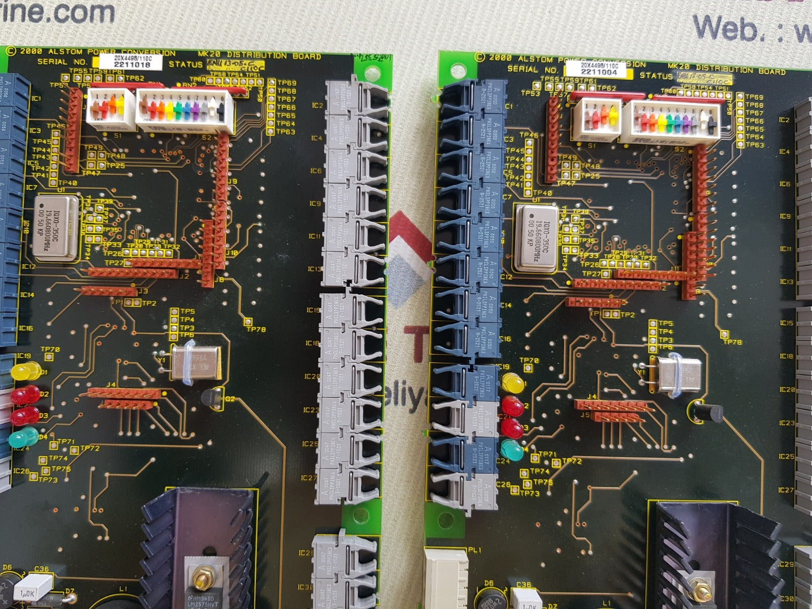 Alstom 20x4498c1l mk20 distribution board