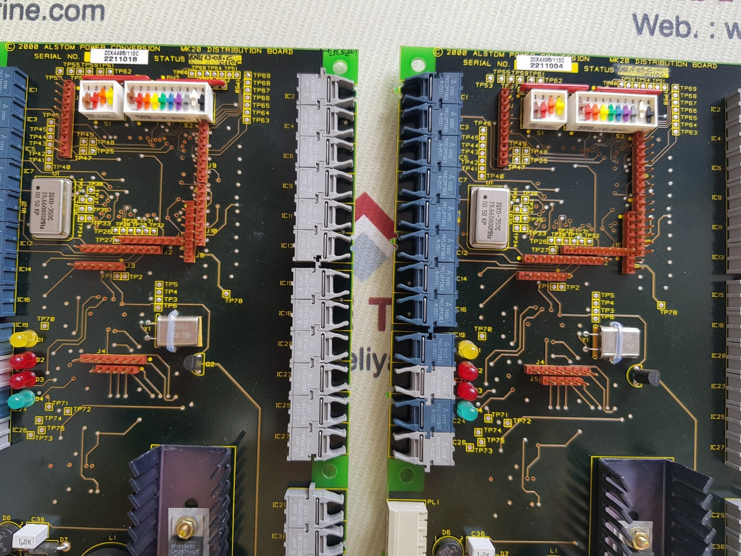 Alstom 20x4498c1l mk20 distribution board