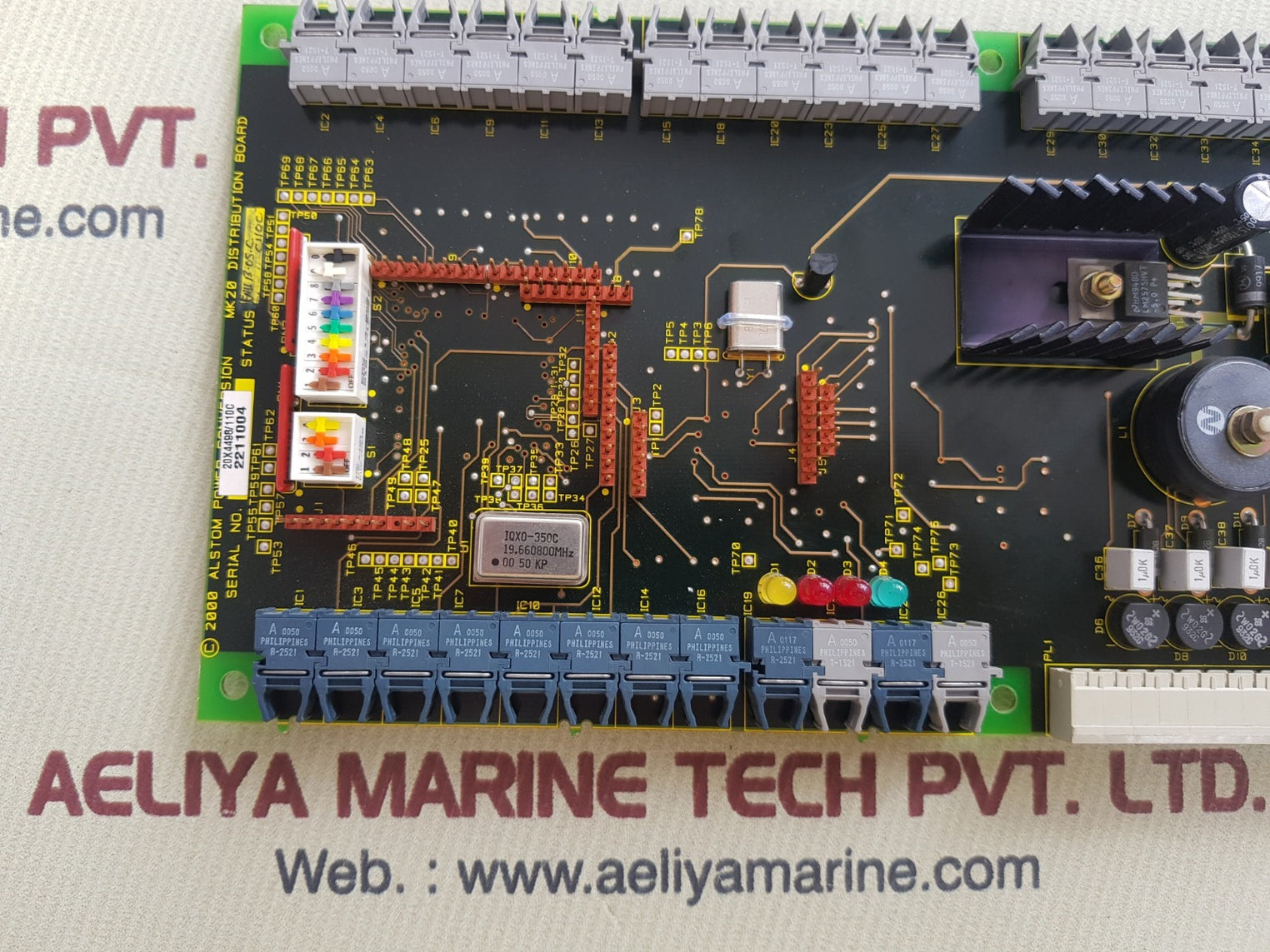 Alstom 20x4498c1l mk20 distribution board