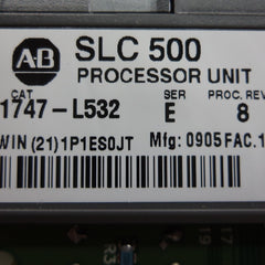 Allen bradley slc 5/03 cpu slc 500 1747-l532 e 8