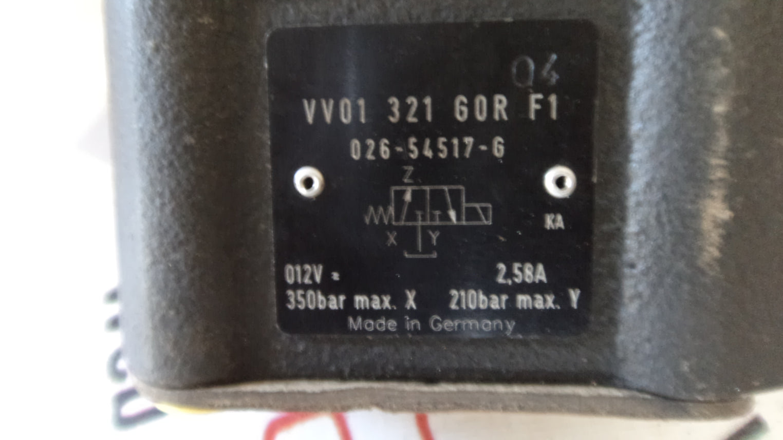 Parker denison vv01 321 gor f1 hydraulic valve