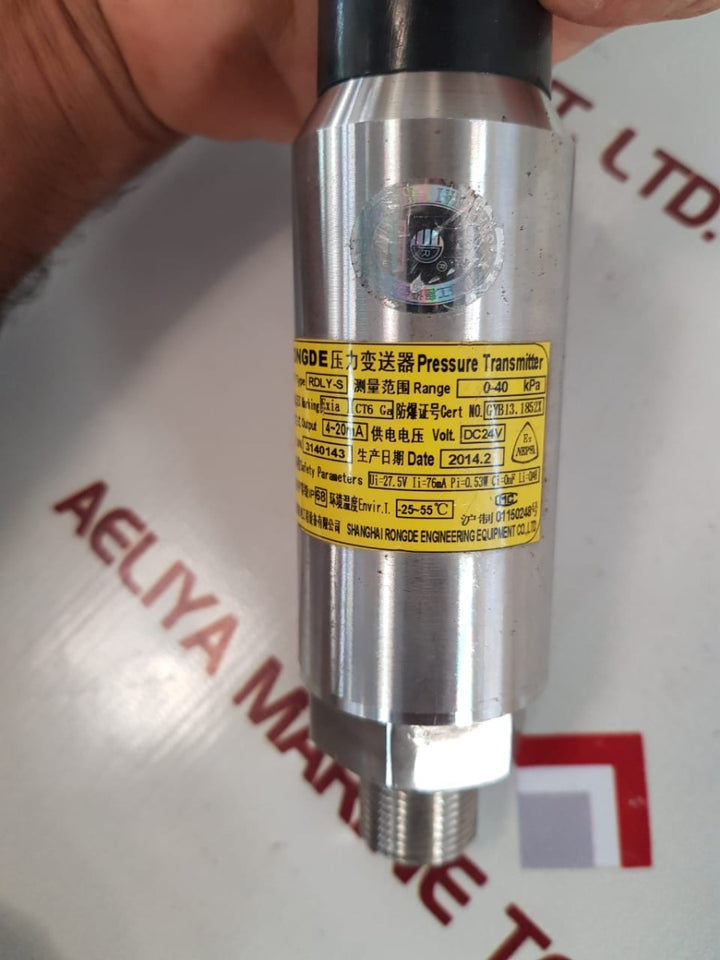 Rongde rdly-s pressure transmitter with cable dc24v
