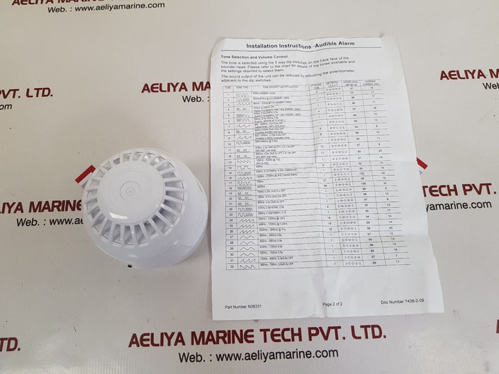 klaxon pss-0050 sounder & deep base 4-41ma
