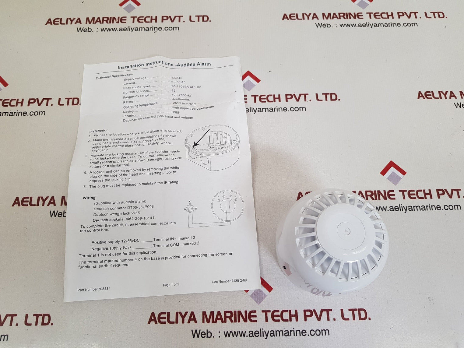 klaxon pss-0050 sounder & deep base 6-35ma

