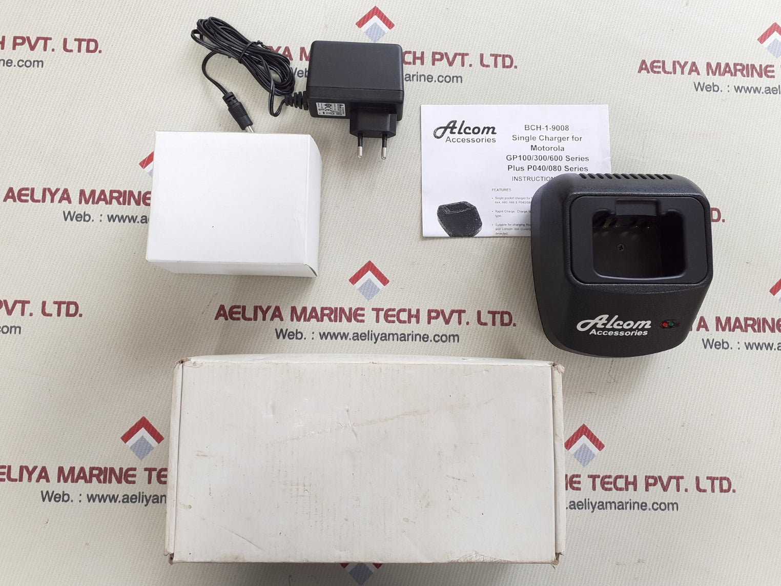 Alcom ch-1-9008 single charger for motorola
