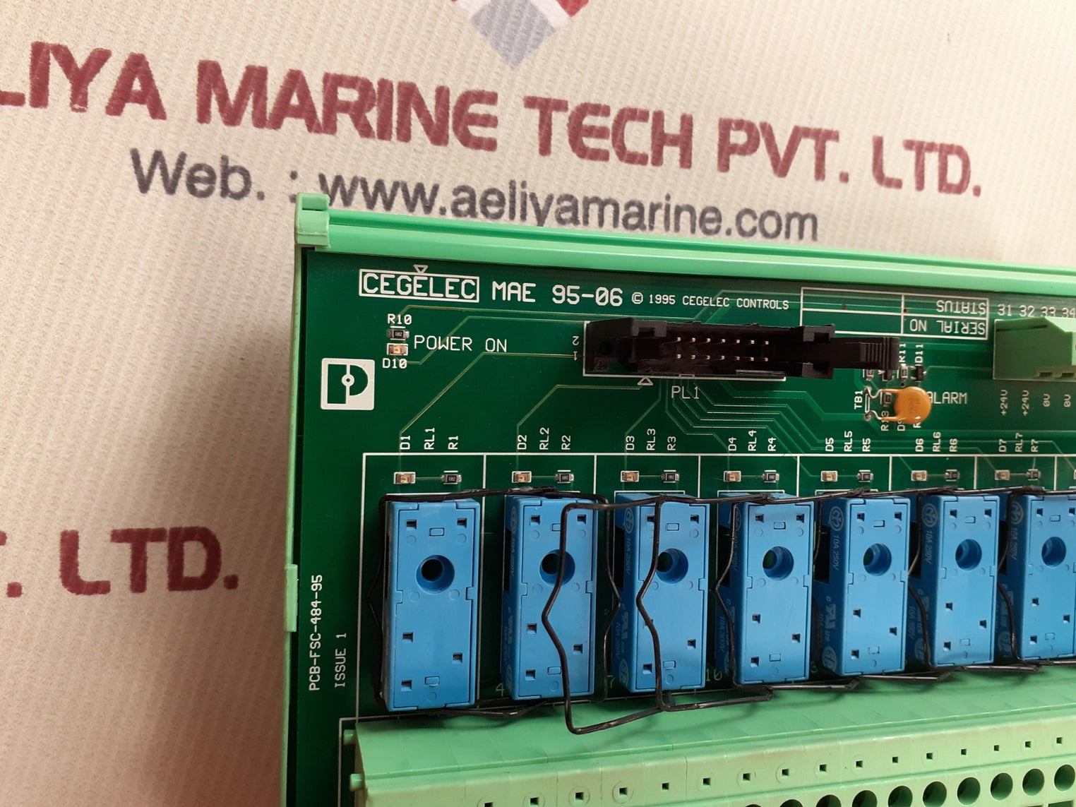 Cegelec mae 95-06 digital output terminal module 300v 30a