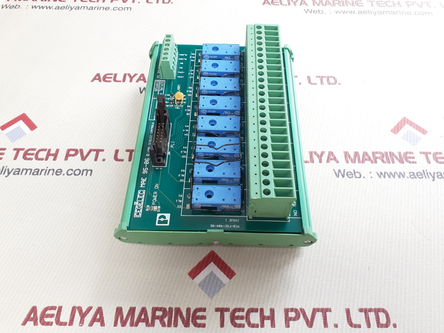 Cegelec mae 95-06 digital output terminal module 300v 30a