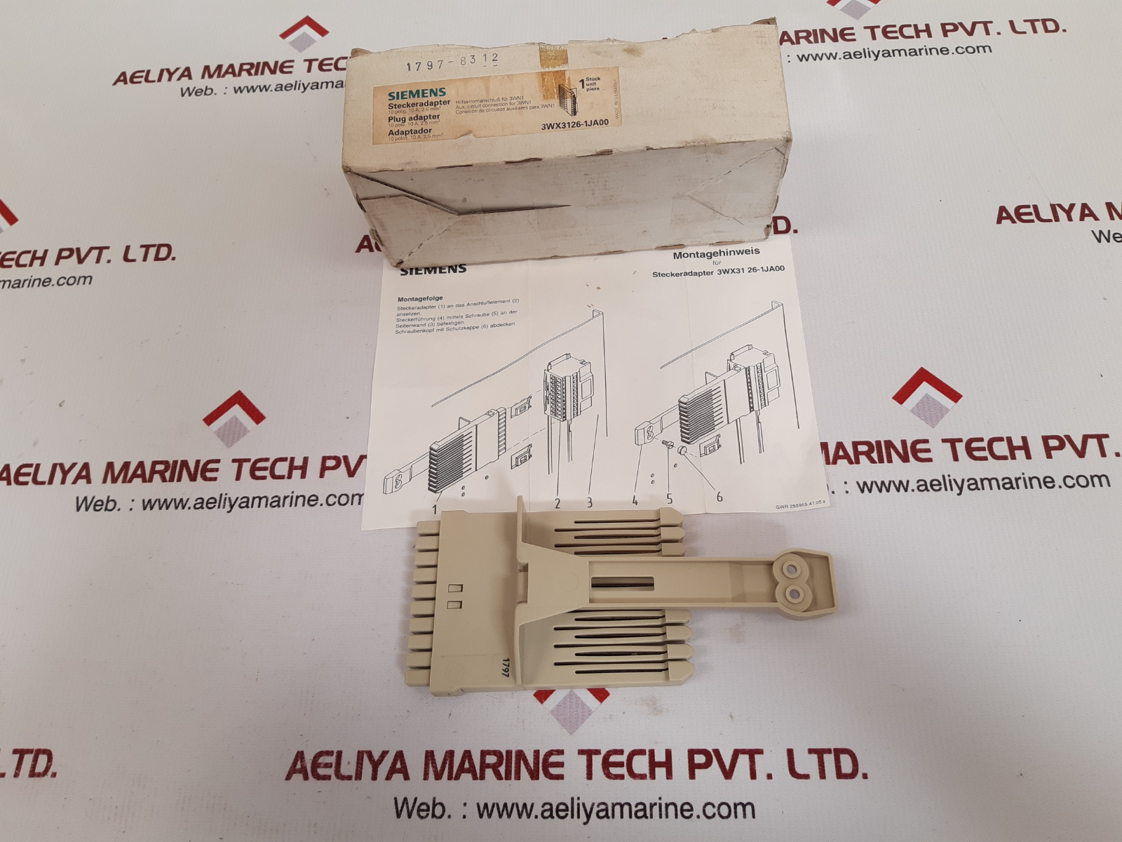 Siemens 3Wx3126-1Ja00 Plug Adapter 10A Vde 660V