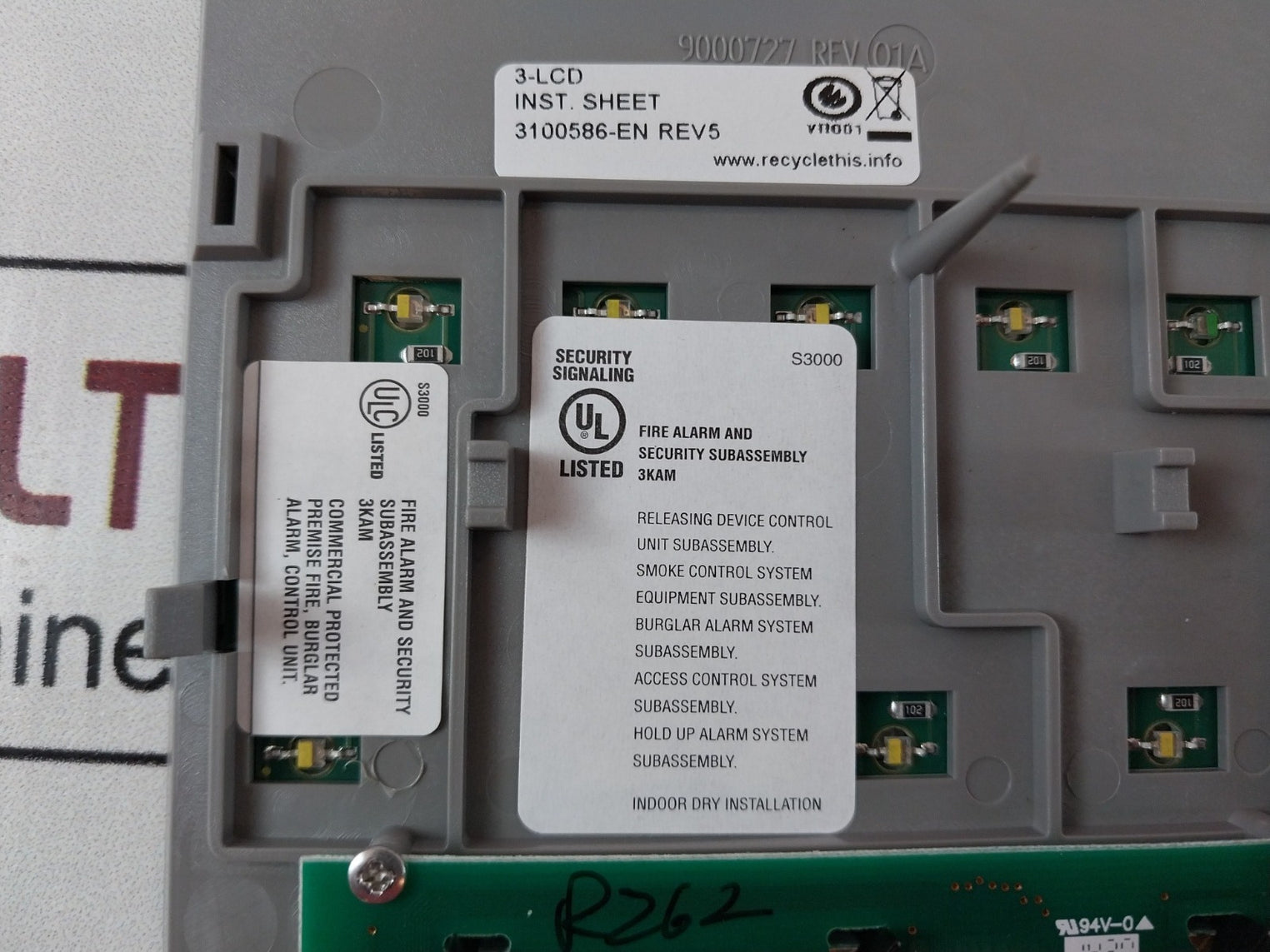 Edwards 3-lcd 3100586-en Rev5 Fire Alarm And Security Module Free Shipping