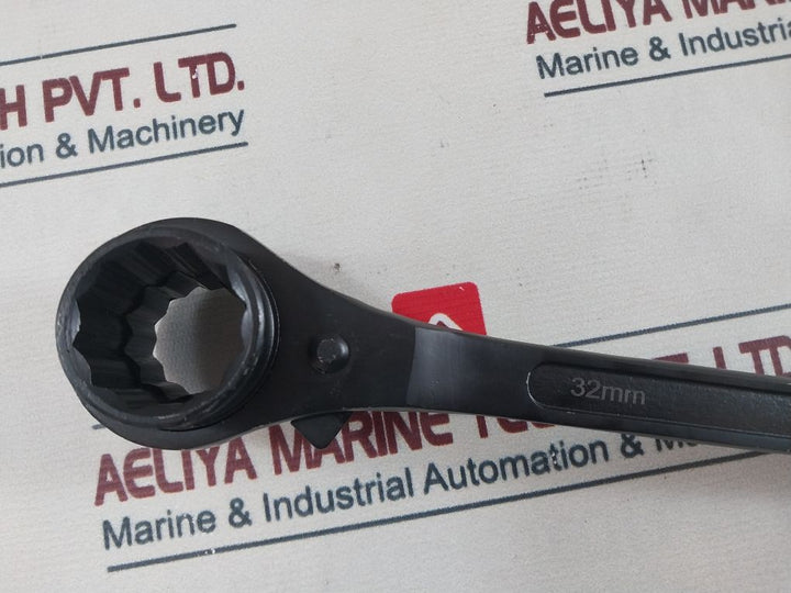 32Mm High-grade Multi-purpose Double Ratchet Socket Wrench Tool