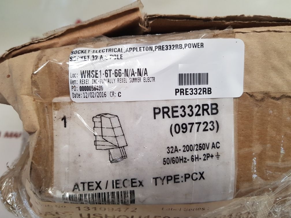 Appleton Pre332Rb Power Electrical Socket