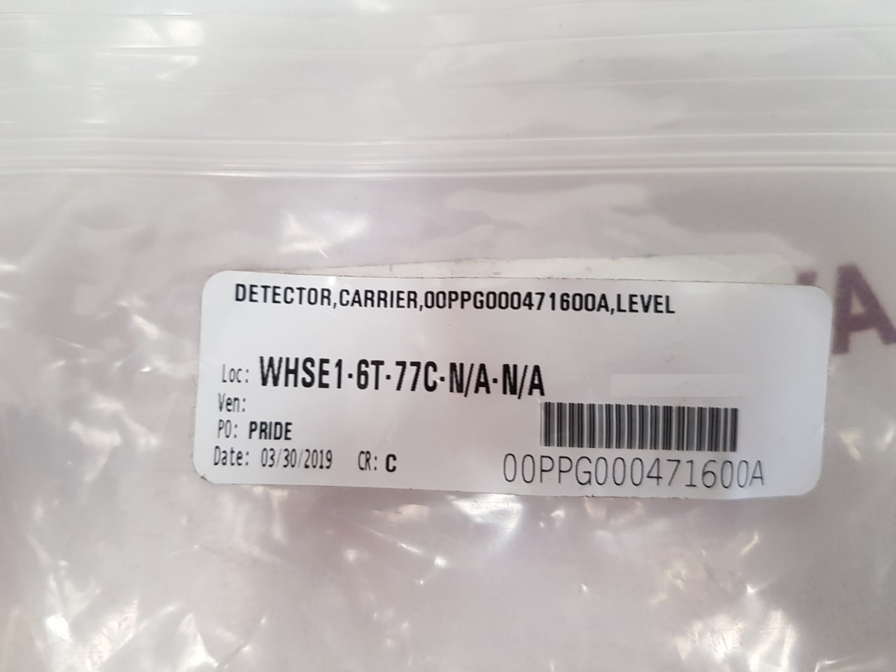 Carrier 00Ppg000471600A Level Detector