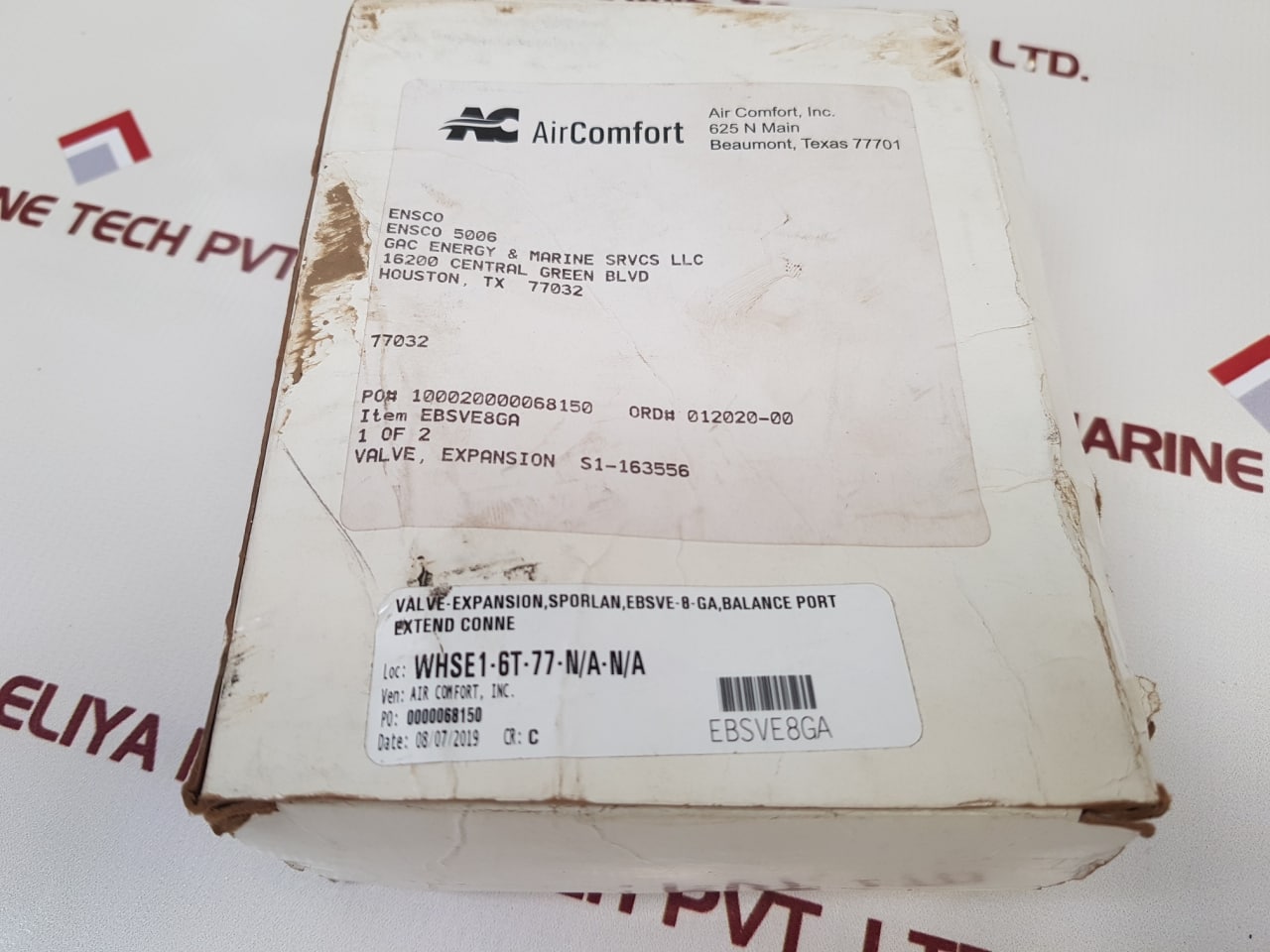 Parker Hannifin Sporlan Ebsve-8-ga Expansion Valve New