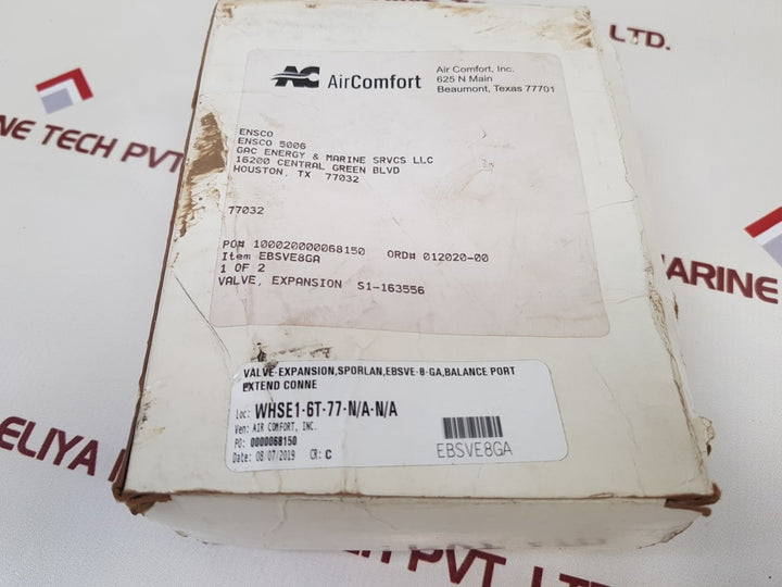 Parker Hannifin Sporlan Ebsve-8-ga Expansion Valve New