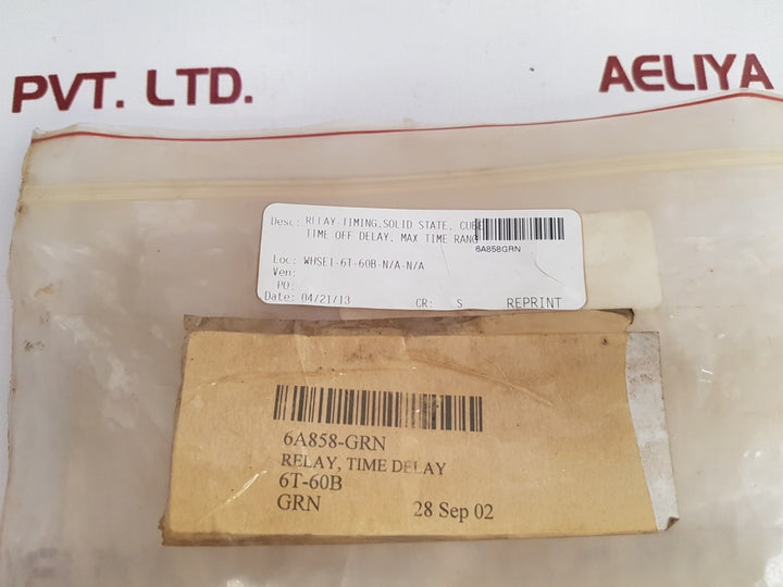Dayton 6A858 Solid State Timer Relay