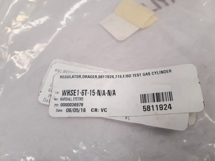 Drager 5811924 Gas Cylinder Regulator 715