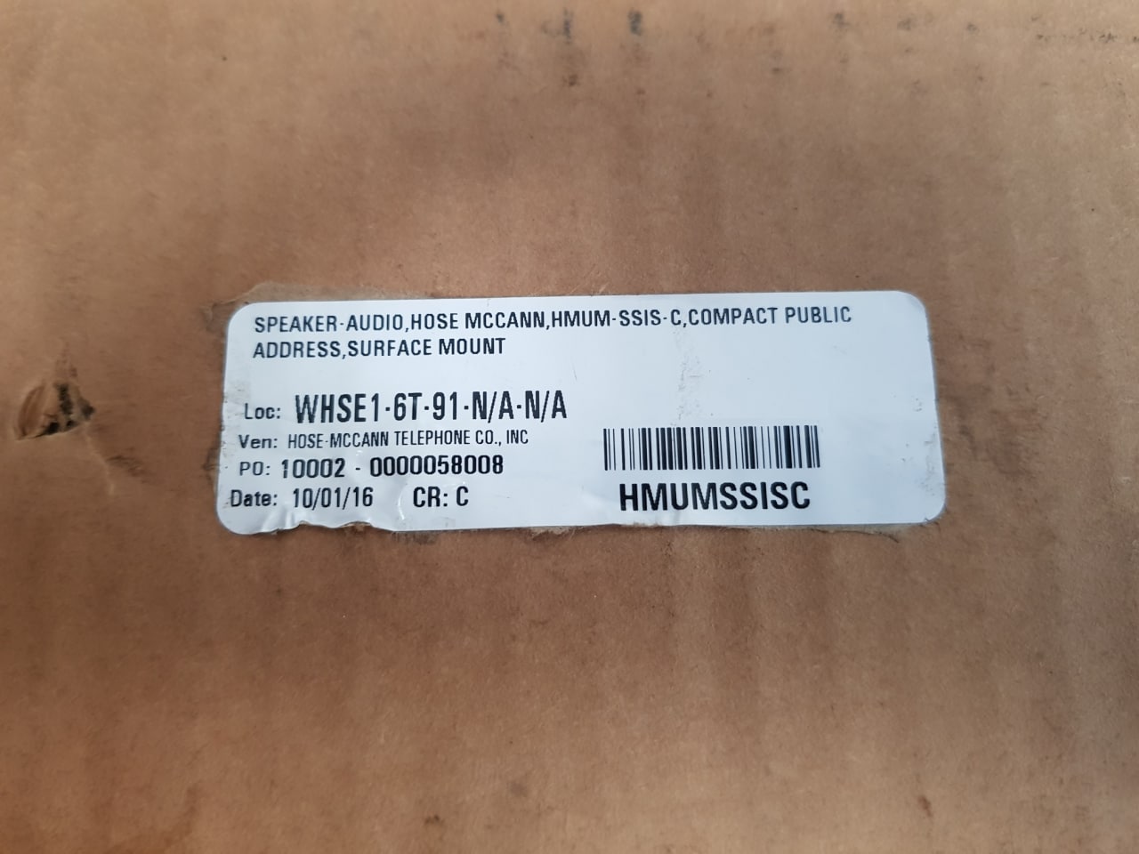 Hose-mccann Hmum-ssis-c Compact Public Address Speaker