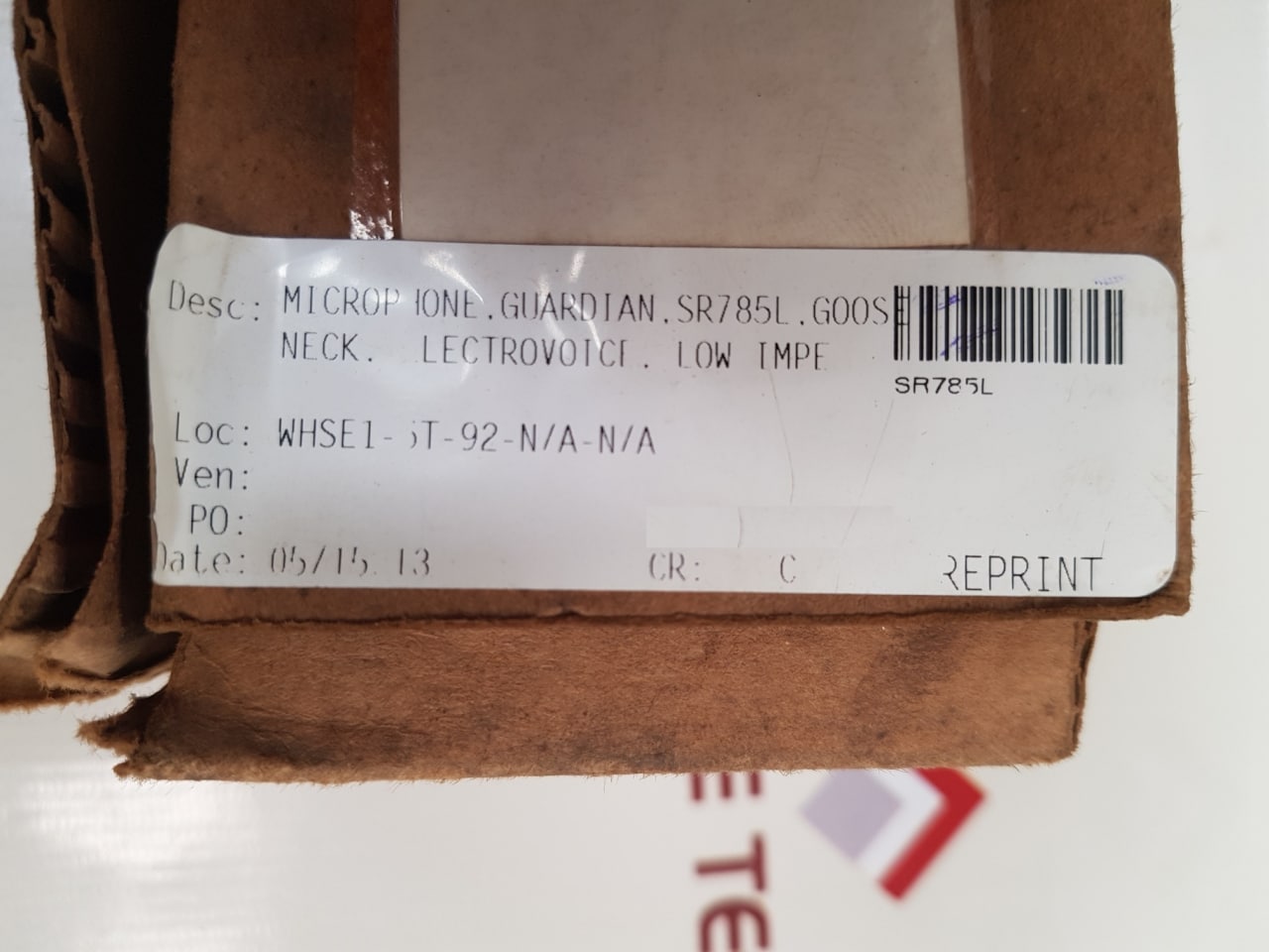 Telex Sr785L N/O Dynamic Gooseneck Paging Microphone