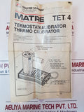 Matre Maskin Tet4 Temperature Calibrator 220Vac