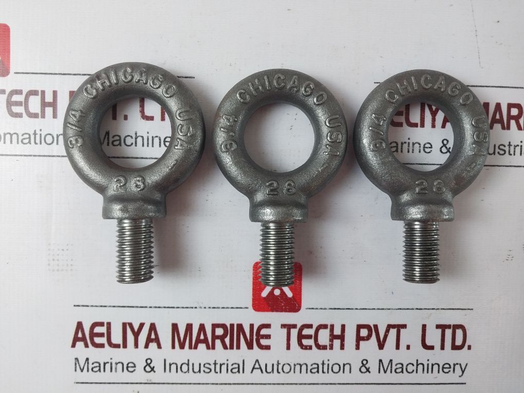Lot Of 3X Chicago 3/4 Eye Bolt