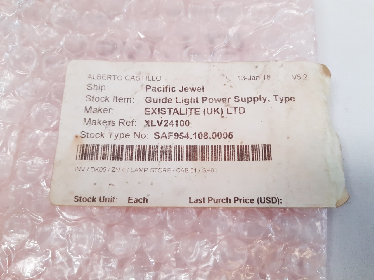 Xlv24100 Guide Light Power Supply Board