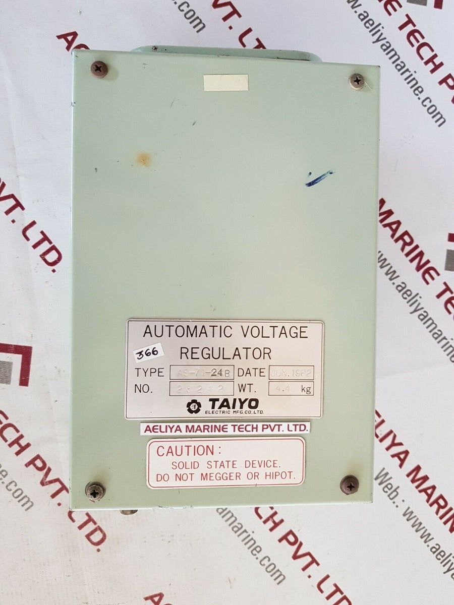 Taiyo as-71-24b automatic voltage regulator