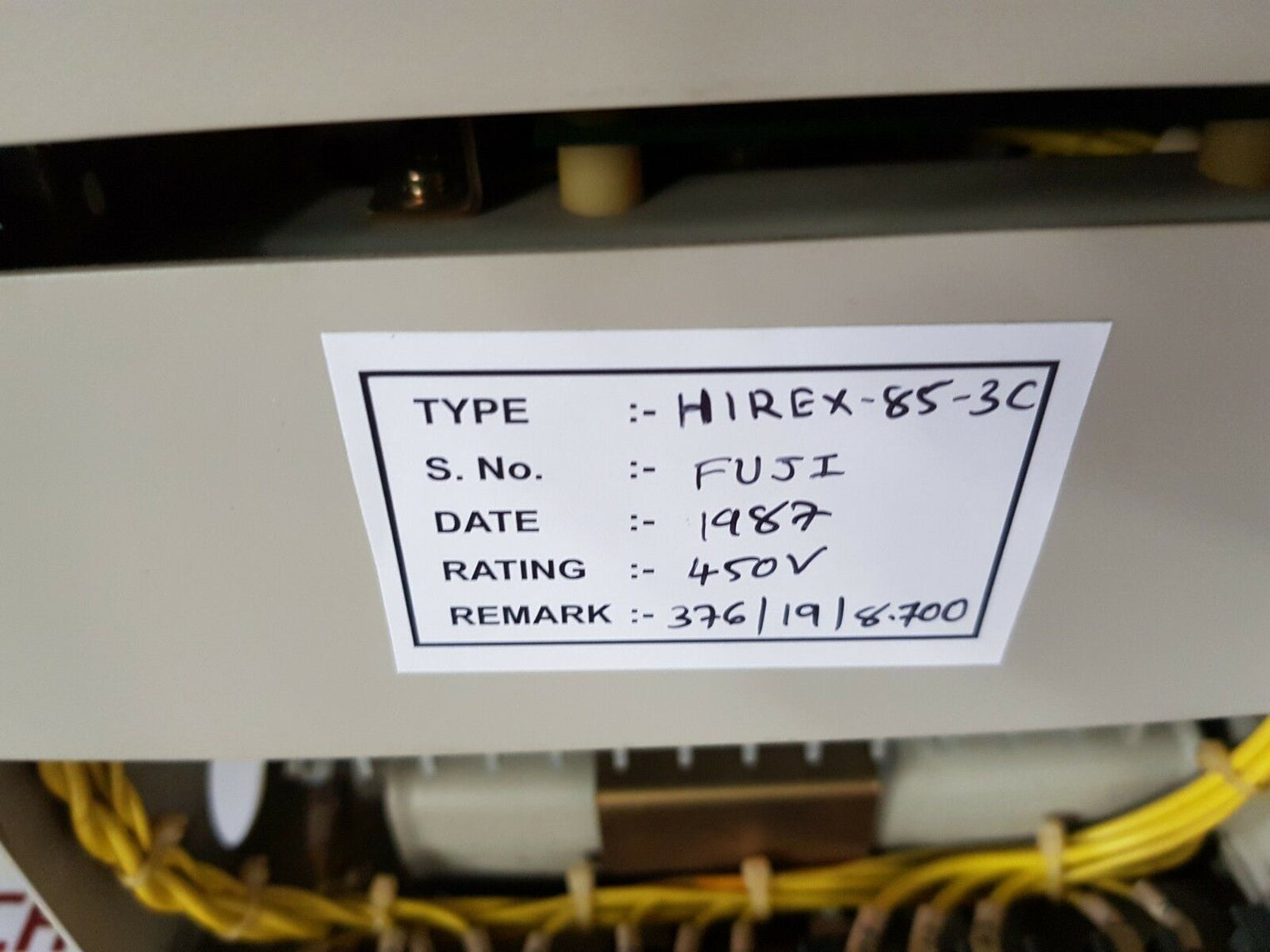 Fuji hirex 85 3c automatic voltage regulator