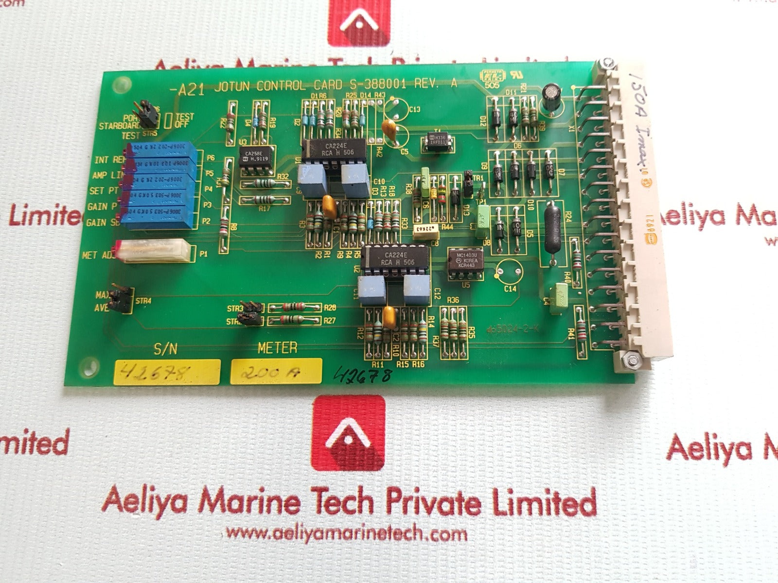 Jotun control card s-388001 rev.a pcb