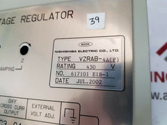 Nishishiba vzrab-4ap automatic voltage regulator