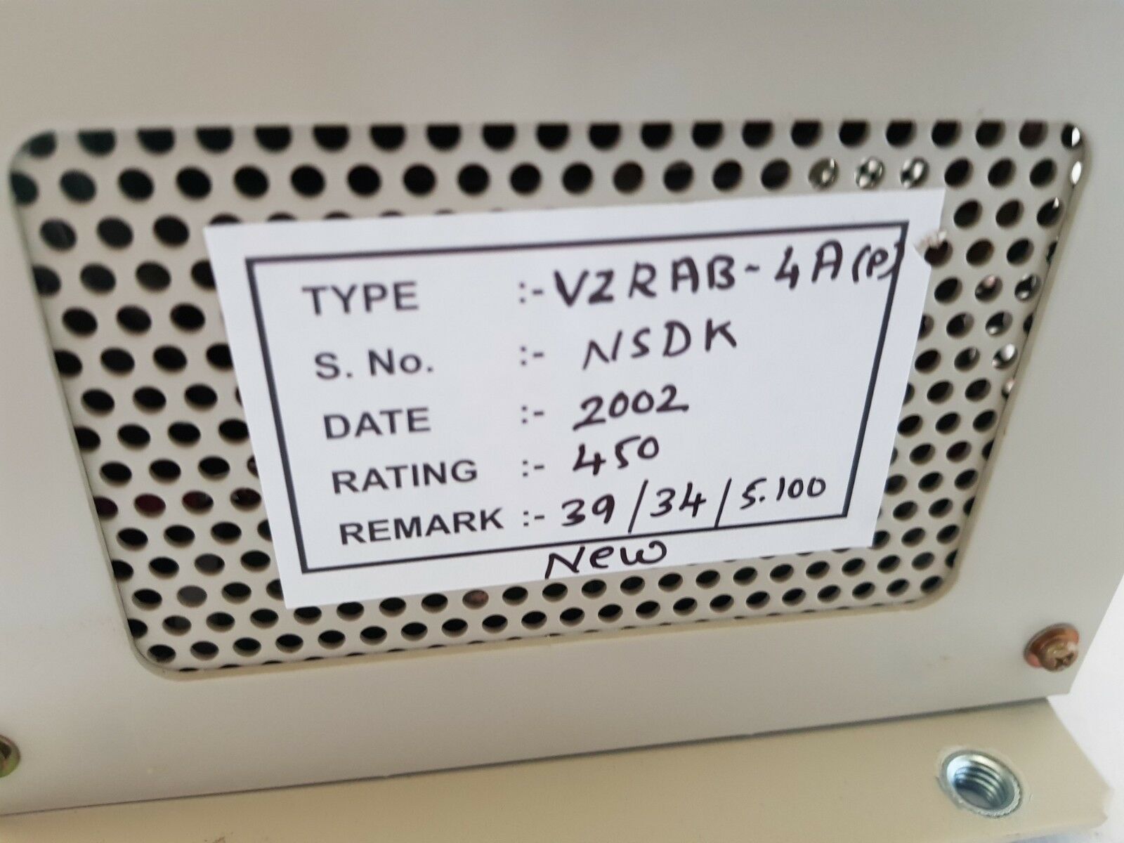 Nishishiba vzrab-4ap automatic voltage regulator