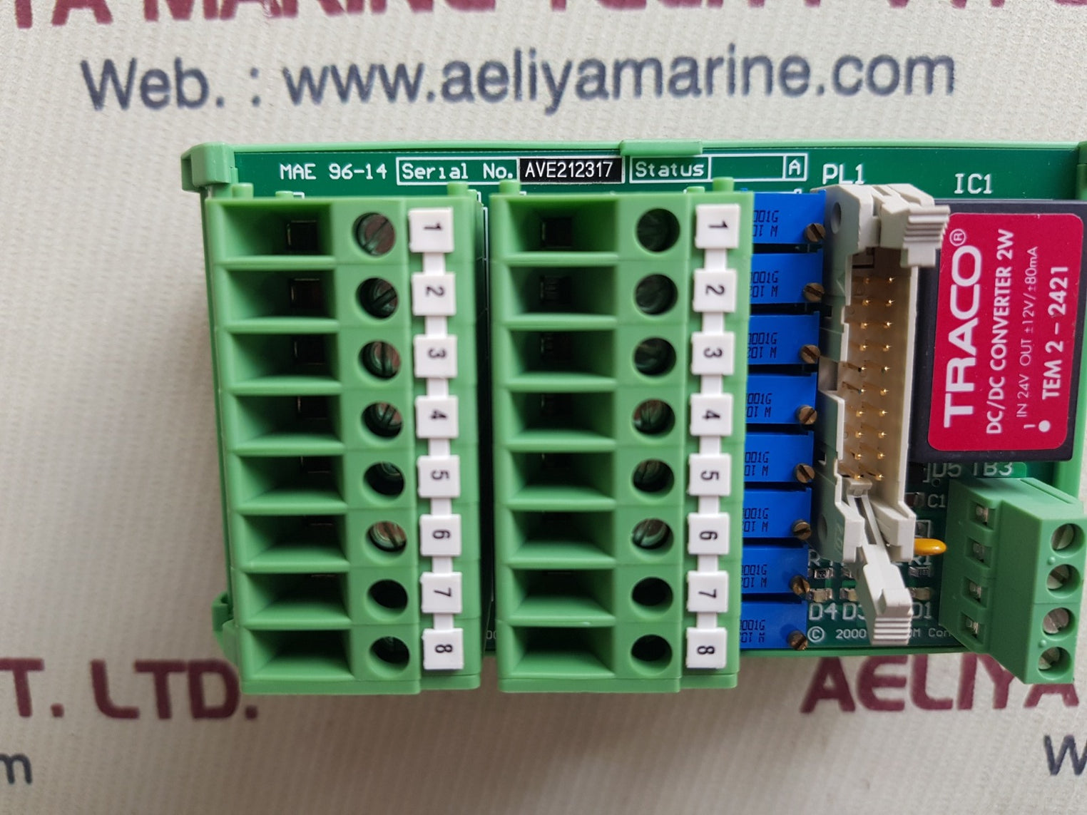 Alstom mae 96-14 i/p termination panel