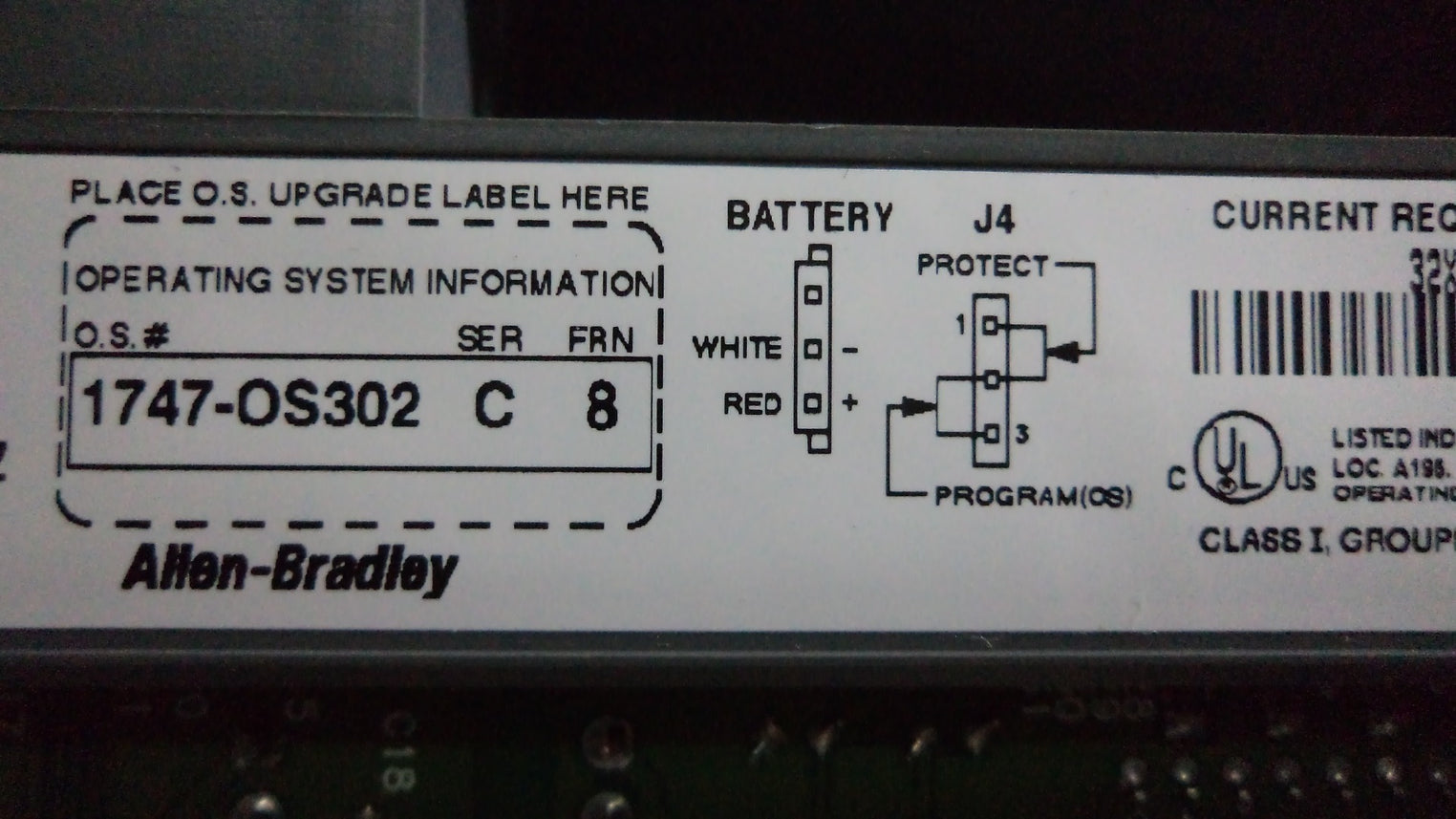 Allen bradley slc 5/03 cpu slc 500 1747-l532 e 8