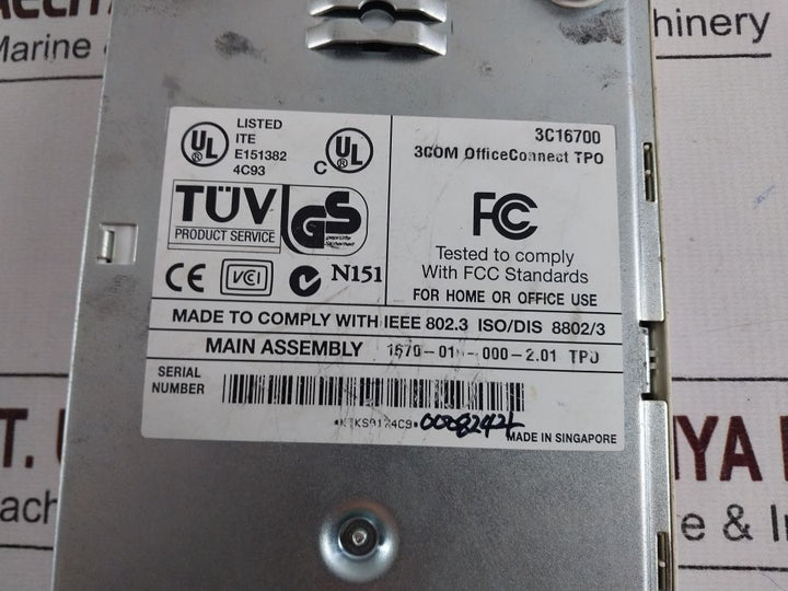 3Com Officeconnect 3C16700 Ethernet Hub