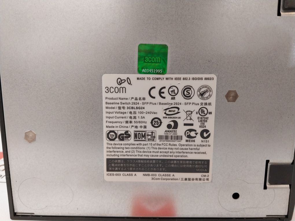 3Com 3Cblsg24 Baseline Switch 2924-sfp Plus Baseline 2924-sfp Plus
