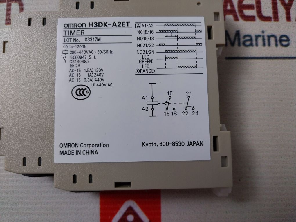 Omron H3Dk-a2Et Timer 0.1S-1200H