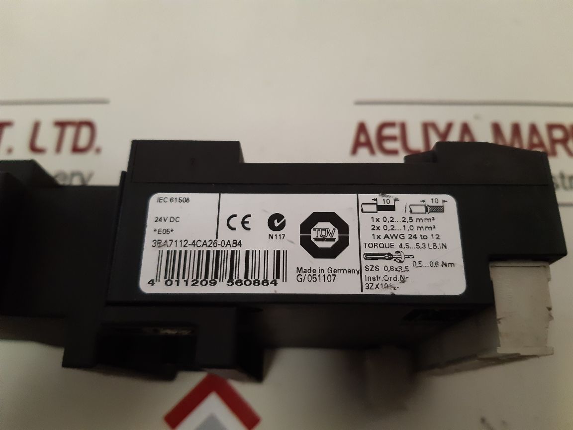 Siemens 3ra7112-4ca26-0ab4